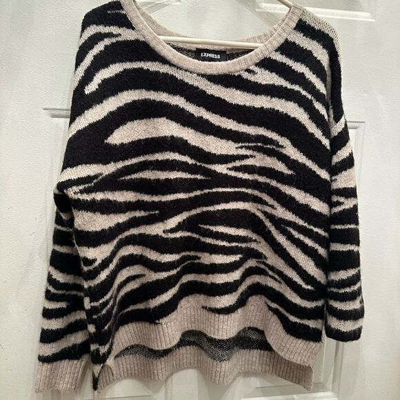 Express Fuzzy Sweater - Picture 1 of 3